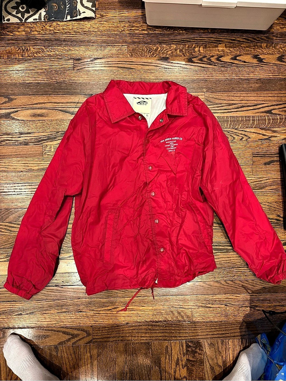 Vans Lightweight Red Jacket- Large